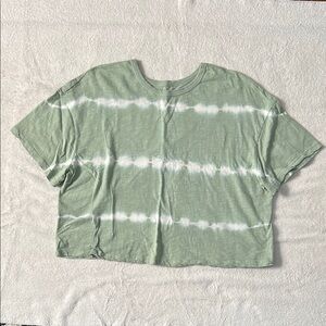 Green Tie-Dye Women's Top